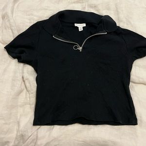 TopShop zip up Tee - Size 8